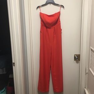 BB Dakota blood orange jumpsuit